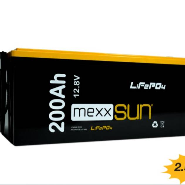 Mexxsun - İnges 12.8 VOLT 200 AMPER LİTYUM AKÜ - 12 VOLT 200 AH 2560 WH LİFEPO4 AKÜ