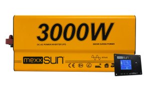 Mexxsunn 12 Volt 3000 Watt 3 kW UPS Tam Sinüs İnverter  İnvertör - Karavan için uzaktan ekranlı