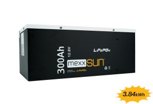 Mexxsun - İnges 12 Volt 300 Amper Lityum Akü - 3.84 kWh LifePo4 Batarya - 12.8 volt