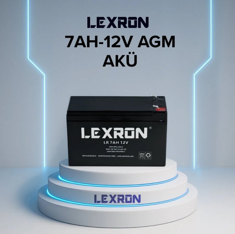 LEXRON - İnges 12 VOLT 7 AMPER AGM AKÜ