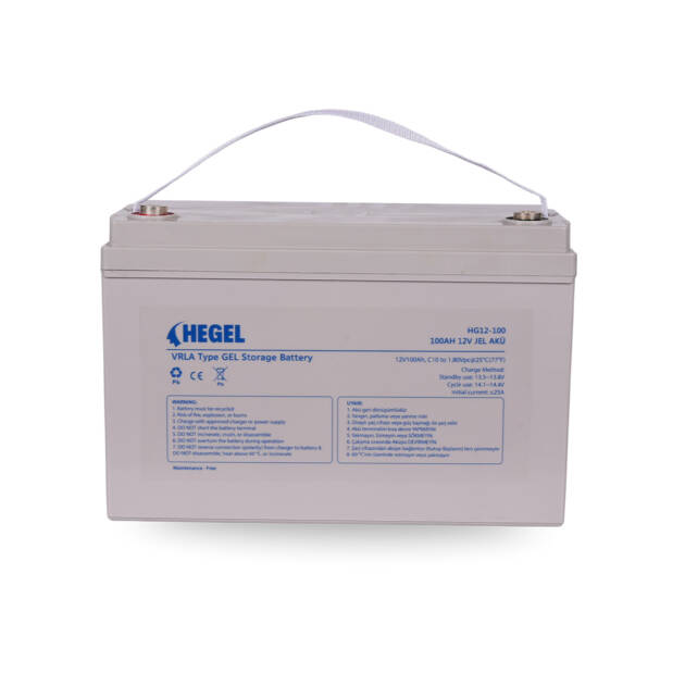 HEGEL - İNGES 12 VOLT  100 AMPER DERİN DÖNGÜ JEL AKÜ - 12V 100AH JEL AKÜ - KARAVAN , BAĞ EVİ AKÜSÜ